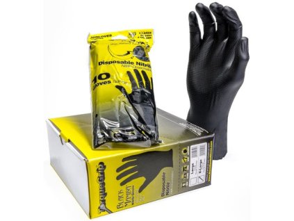 Black Mamba Nitrile Gloves TORQUE Grip ochranné vyztužené rukavice XL 10ks