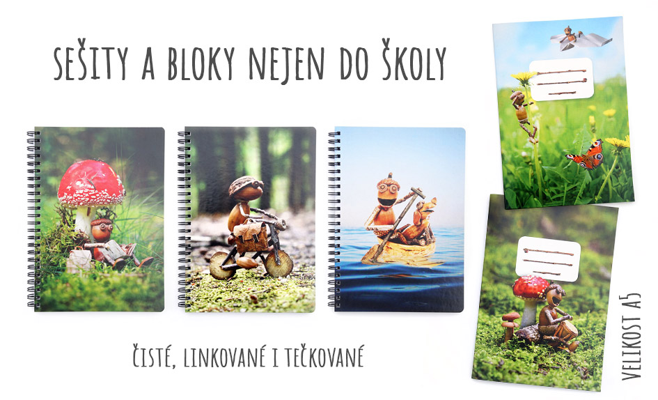 Sešity a bloky do školy i do práce