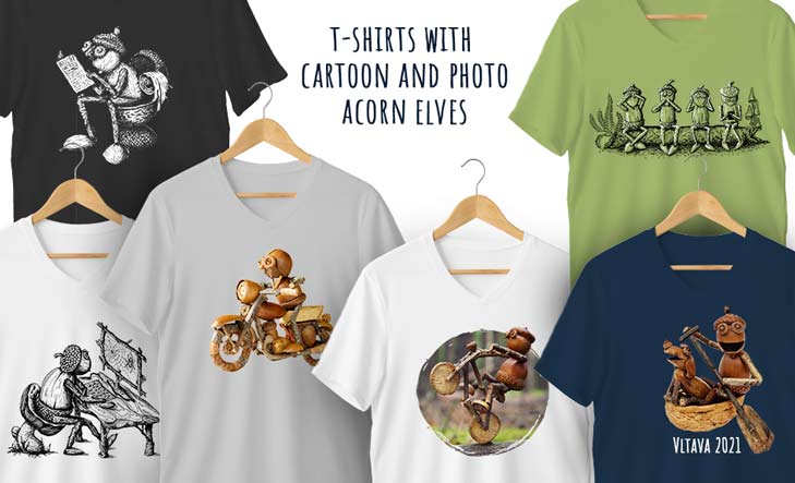 T-shirt with Acorn elves