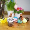 Easter - Acorn elf with trolley and dog (motive 072)