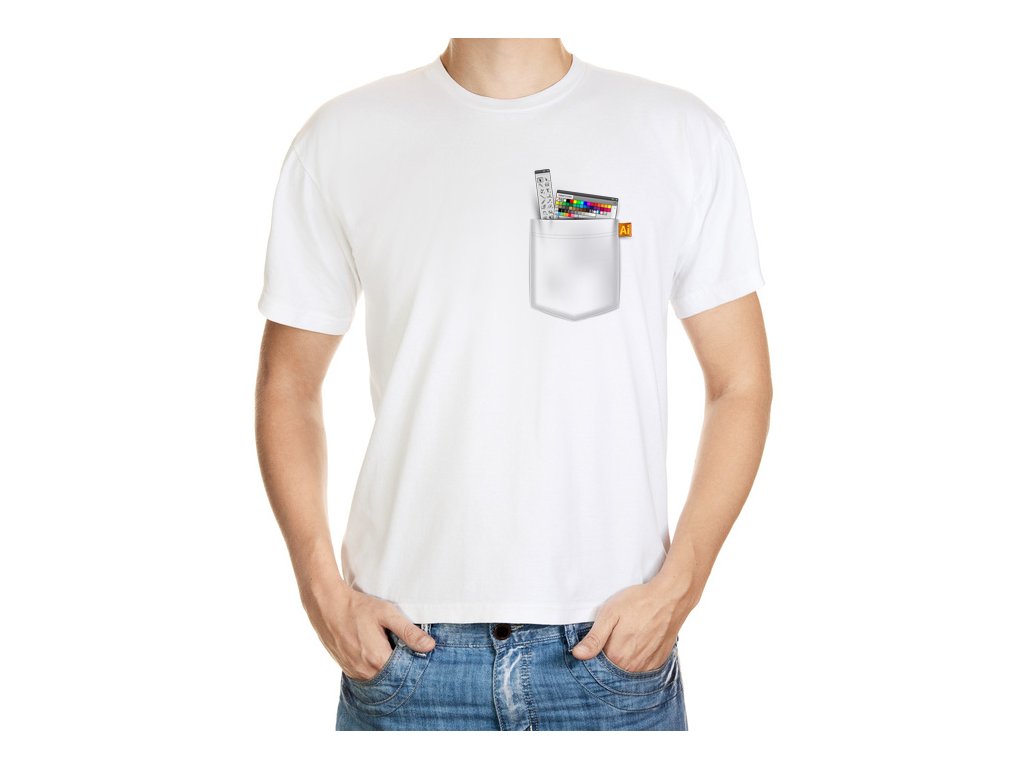 T shirt with Illustrator in the pocket Dub n eshop