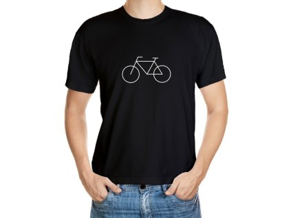 VÝPRODEJ: Nebesky modré minimalistické cyklo triko velikosti L