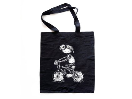 cerna taska cyklista