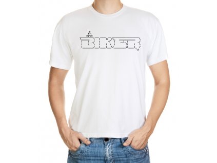 Cyklistické ascii art triko - motiv 047