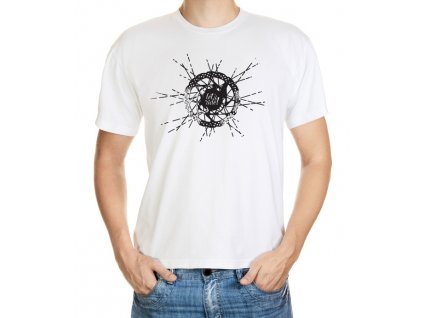 T-shirt with a wheel centre