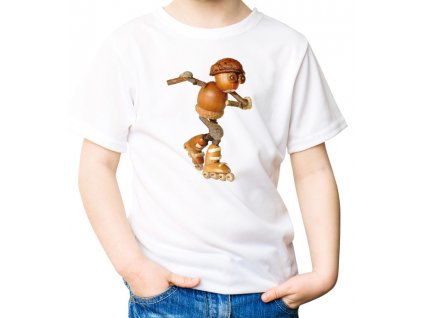 T-shirt with Acorn elf skater