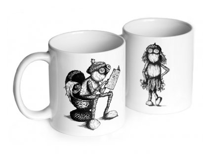 Set of Acorn elves mugs