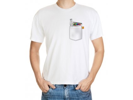T-shirt with Illustrator in the pocket