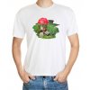 T-shirt with an acorn elf reader under a toadstool - motif 076