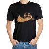 Boating T-shirt - Acorn elf with a girl in canoe - motif 084