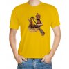 Boating T-shirt - Acorn elf in a boat with a dog - motif 085