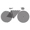 Geometric bicycle - motif 043