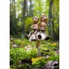 Autumn Acorn elves postcards with mushrooms