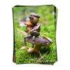 Autumn Acorn elves postcards with mushrooms