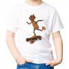 T-shirt with an Acorn elf on a skateboard - motif 093