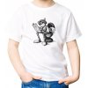 T-shirt with illustration of an Acorn elf on the toilet - motif 065