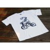 T-shirt with Acorn elf cyclist illustration - motif 064