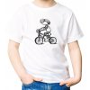T-shirt with Acorn elf cyclist illustration - motif 064