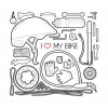 I love my bike (černá verze) - motiv 011