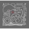 I love my bike (white version) - motif 010