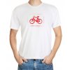 T-shirt with graffitti bicycle (red print) - motif 003