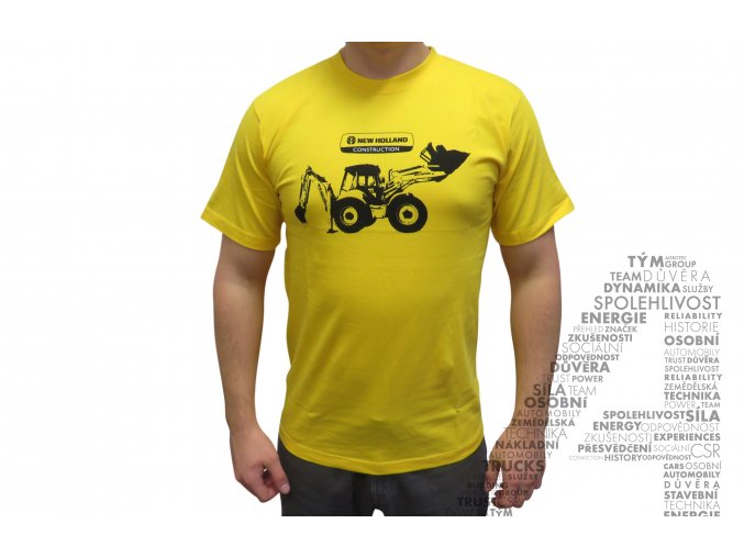 Žluté triko s obrázkem