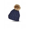 0003736 womens fluffy ball beanie