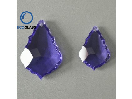 Violet trimmings - Pendeloque 38mm - Crystal glass