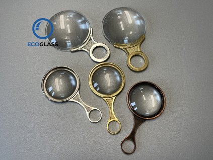 Glass magnifier aspherical