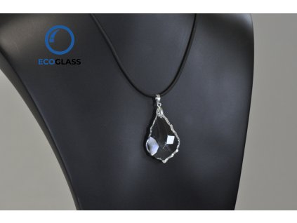 Crystal Glass pendeloque 38 mm on lanyard