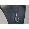 Crystal Glass pear 50 mm on lanyard