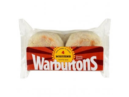 Warburtons Toasting Muffins 4pcs (Pack size 256g)