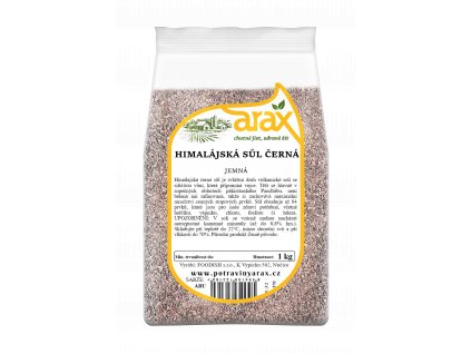 ARAX Sůl himálajská černá jemná 1kg 3Dv2