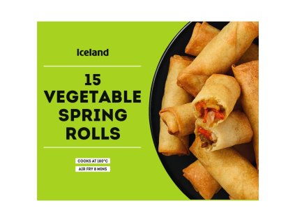 111054 iceland 15 approx vegetable spring rolls 300g 27097