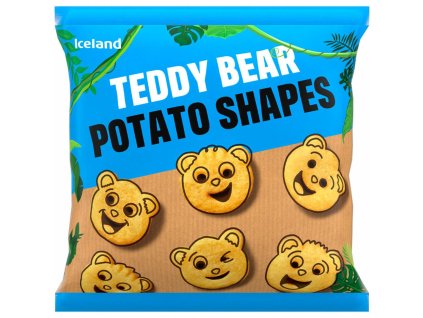 iceland teddy bear potato shapes 500g 91357