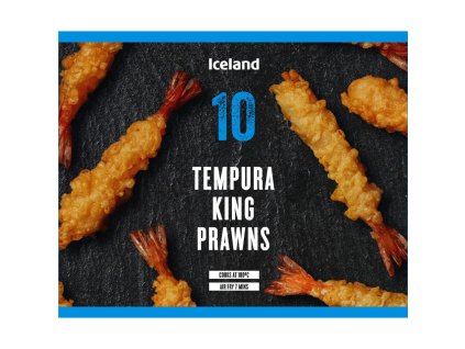 iceland 10 tempura king prawns 130g 25016