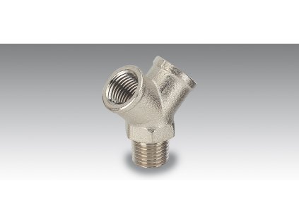 Rozdvojka poniklovaná 2 x G 1/2"i x G 1/2"a