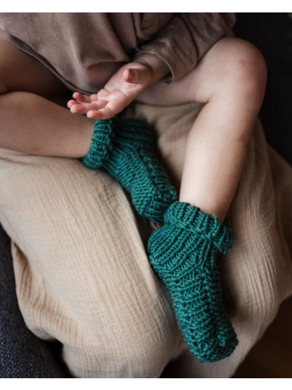 Ponožky pro miminka v neutrálních tónech v dárkové krabičce