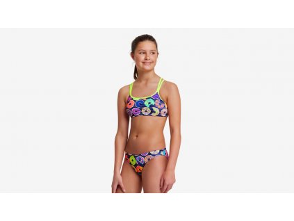 Funkita Girls Criss Cross Two Piece Dunking Donuts