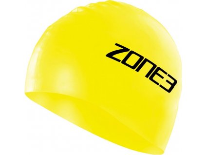 Zone3 Silicone Swim Cap - 48g - HI-VIS YELLOW - OS
