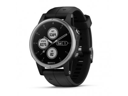 Garmin fenix5S Plus Silver Optic, Black Band