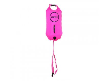 Zone3 Swim Safety Buoy/Dry Bag 28L - HI-VIS PINK - 28L