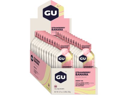 14 Energy Gel Strawberry Banana Karton offen