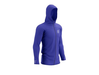 3D Thermo Seamless Hoodie Zip Dazz Blue L (Velikost L)