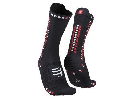 Pro Racing Socks v4.0 Bike Black/Red (Velikost T1)