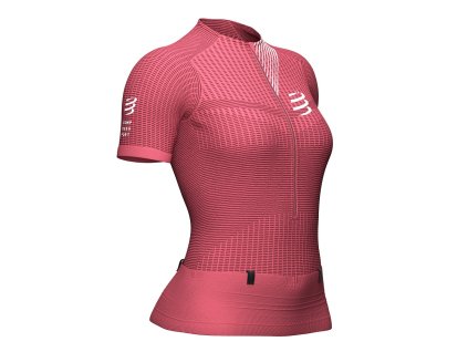 Dámský běžecký dres Compressport s integrovaným páskem (Velikost L)