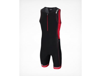 Men s CORE Tri Suit Black Red Front 45 900x