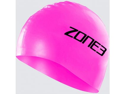 Silicone Swim Cap - 48g - HI-VIS PINK - OS