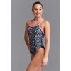 Dívčí plavky Funkita Single Strap Alien Code Swimsuit