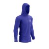 3D Thermo Seamless Hoodie Zip Dazz Blue L (Velikost L)